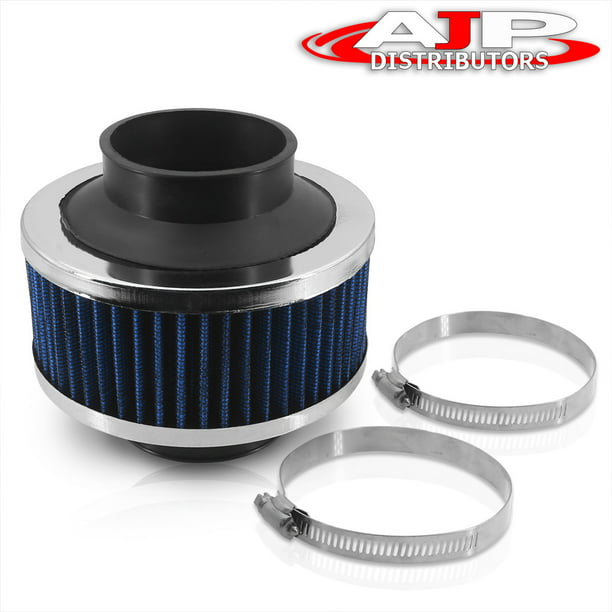 2.5" Performance Cold Air Intake Bypass Filter Valve For Universal Cars Blue